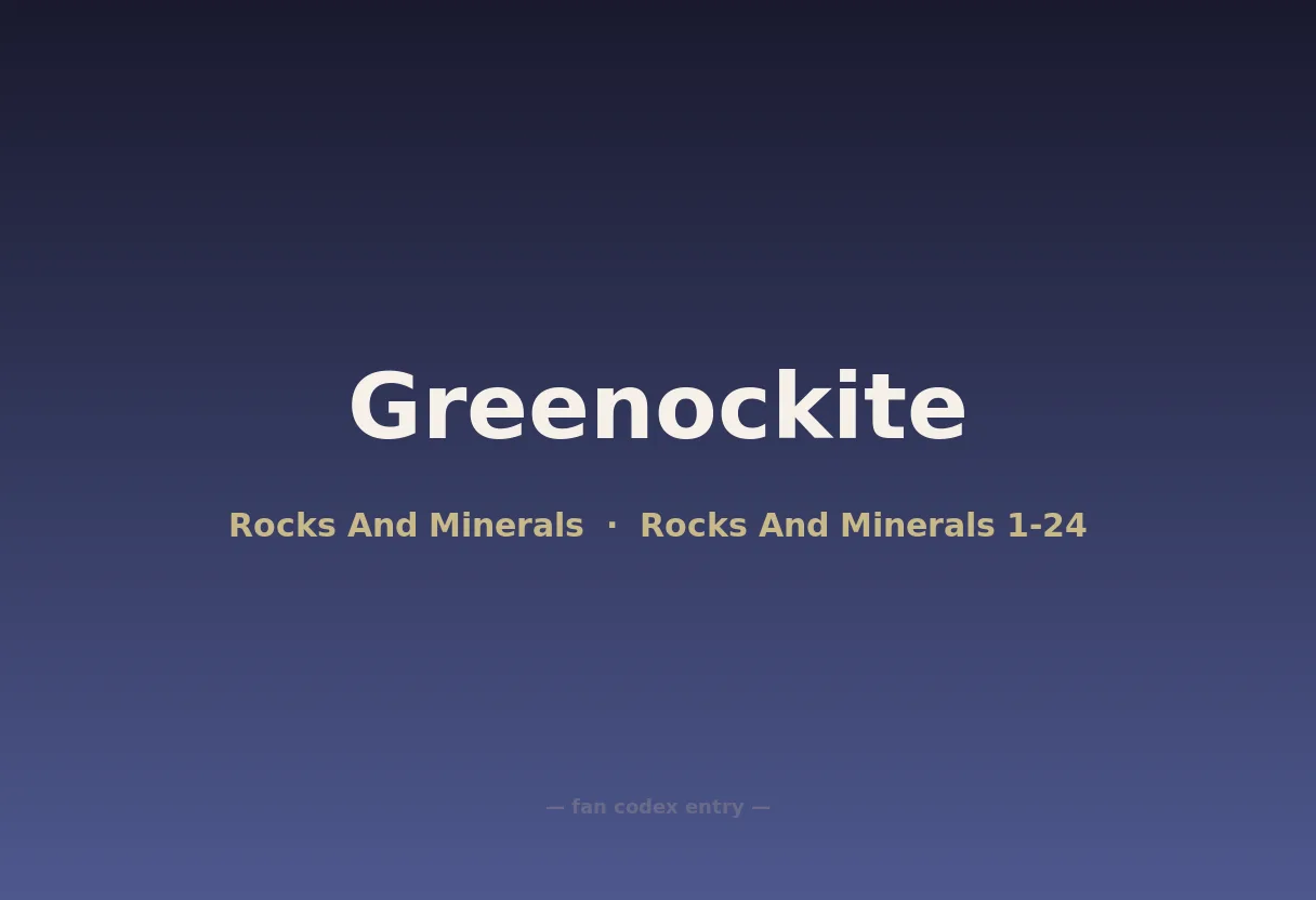 Greenockite