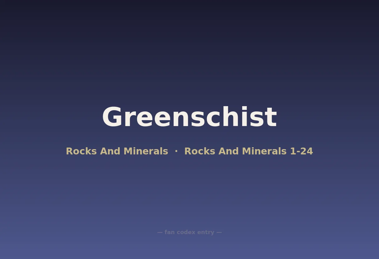 Greenschist