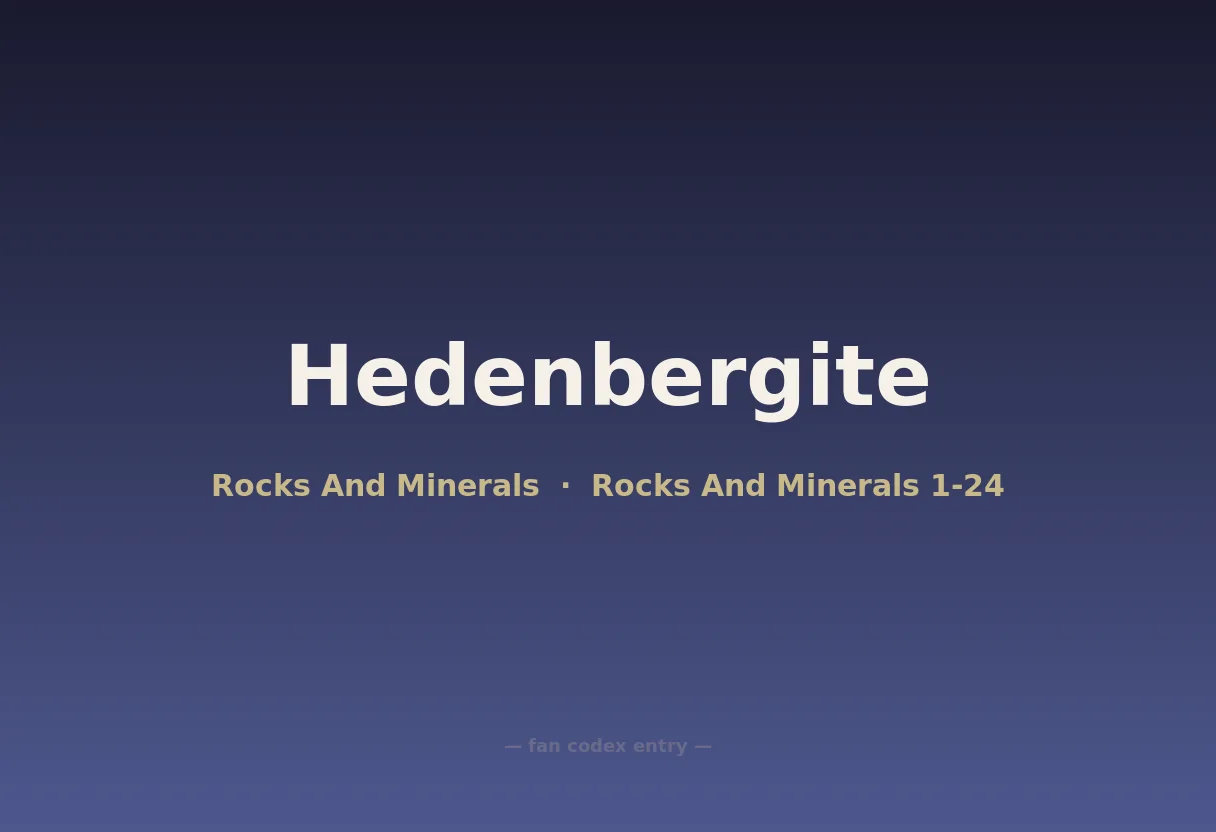 Hedenbergite