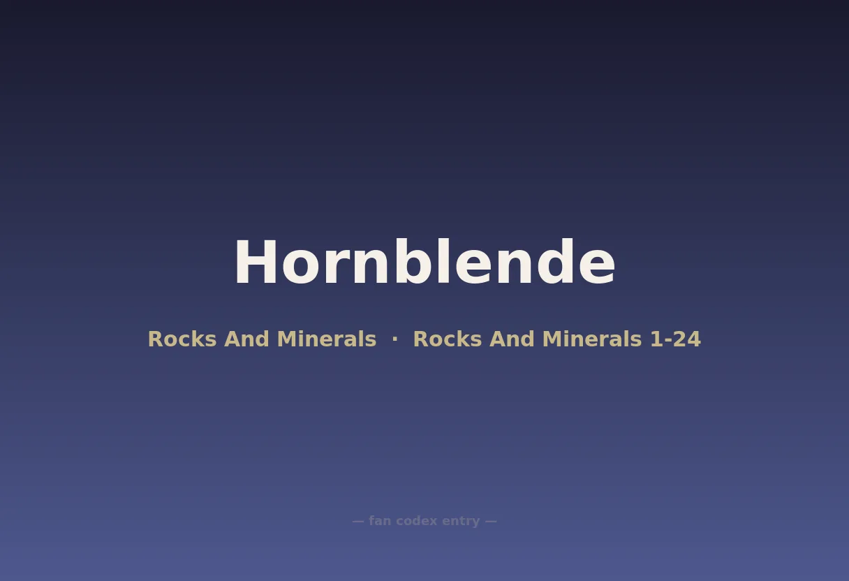 Hornblende