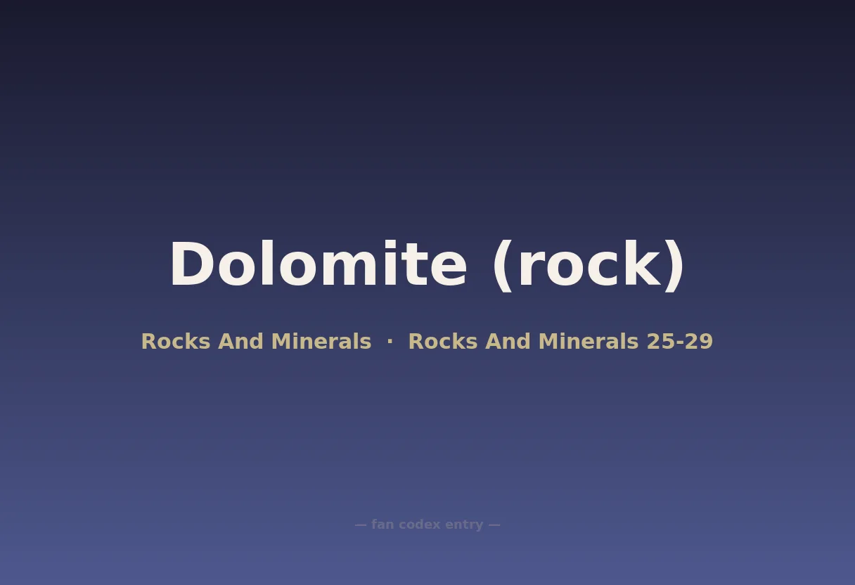 Dolomite (rock)